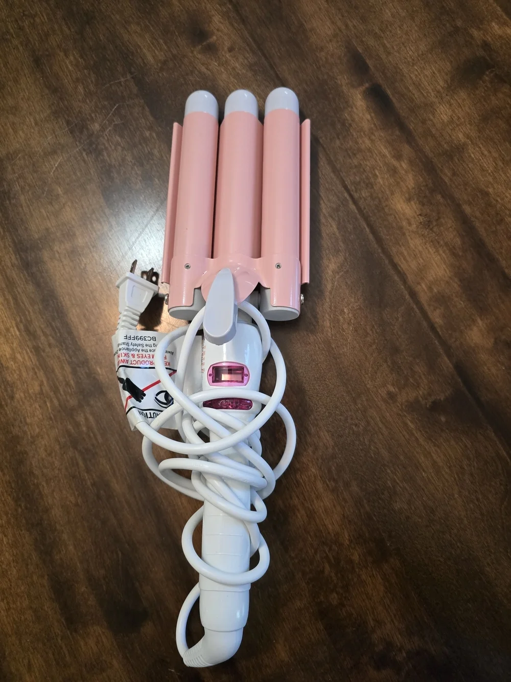 INH Hair Waver 3 Barrel- Ceramic Curling Iron for Beach Waves
